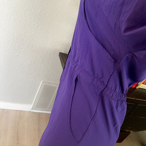 DEE of California Button Front Ankle Length Long Sleeve Purple Jumper - Picture 7 of 7